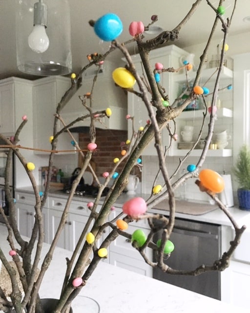 Jelly Bean Tree - cheap Easter decor