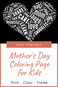 Mother's Day Coloring Page