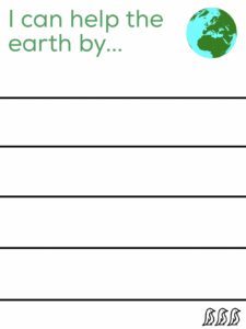 earth day for kids printable