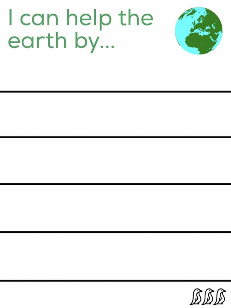 earth day for kids printable