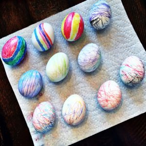 easy egg coloring for kids