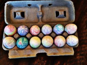 non-messy Easter eggs