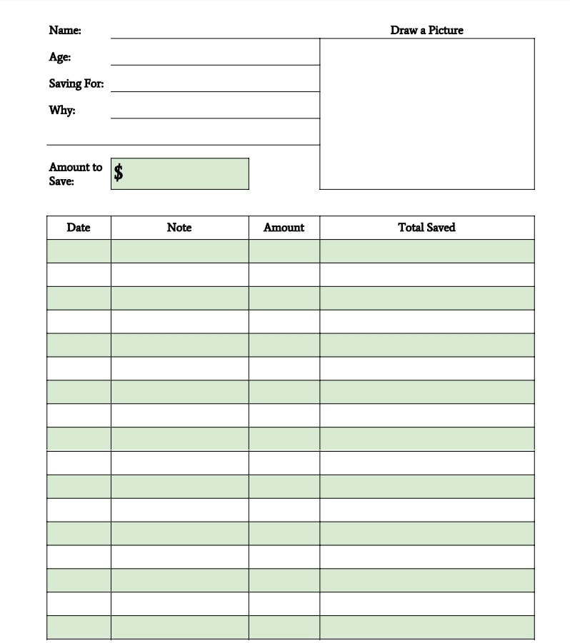 saving money worksheet for kids free printable adore them parenting