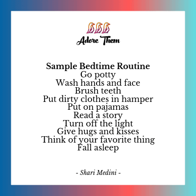 sample bedtime routine