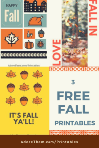 Free Fall Printables