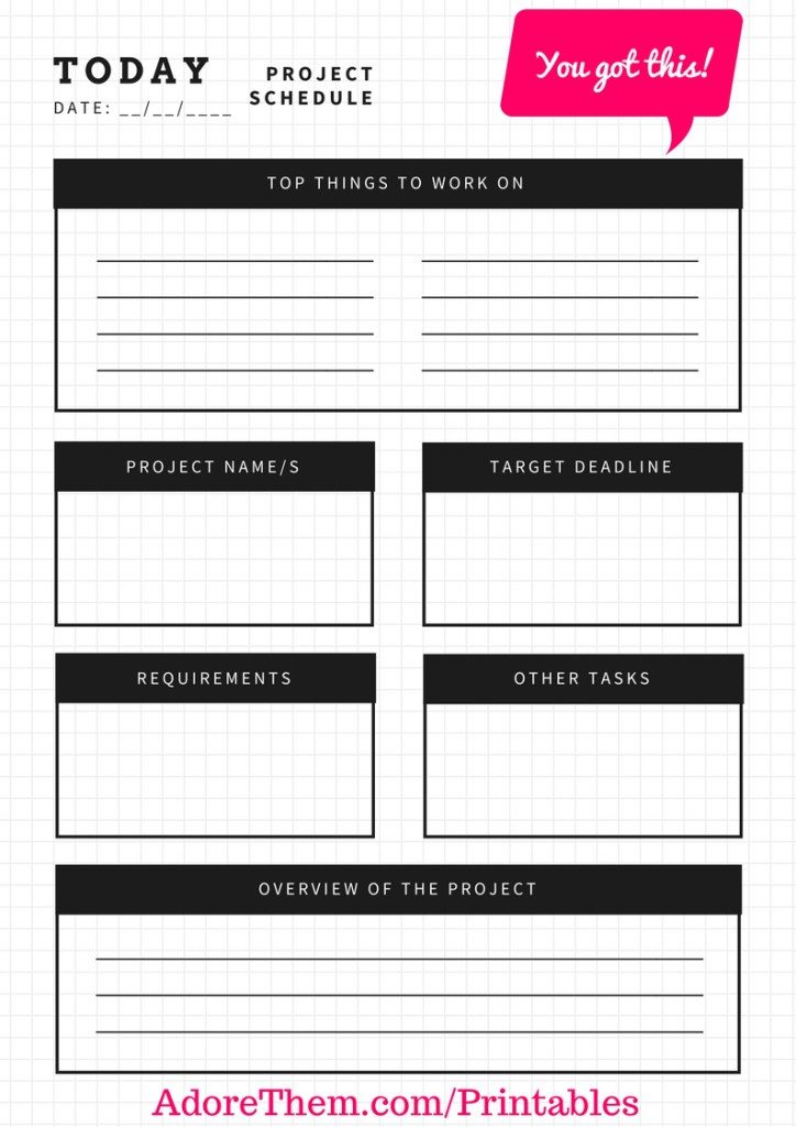 Project Schedule Planner