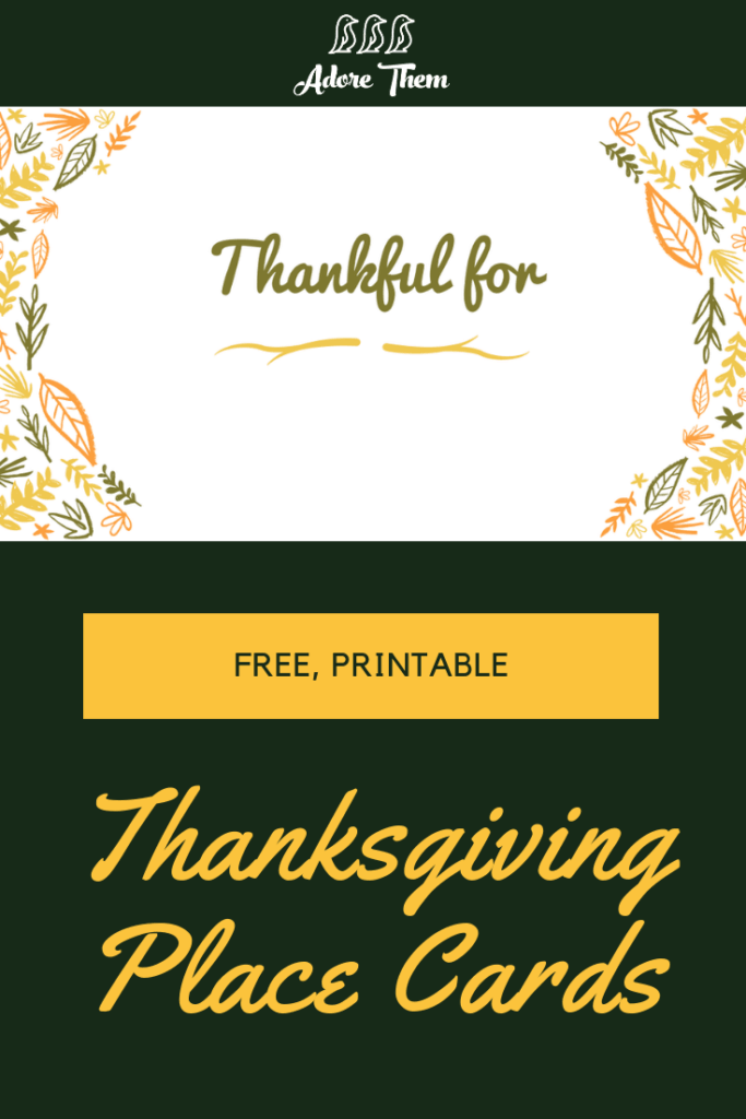 Thanksgiving place cards