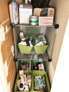 organize medicine closet