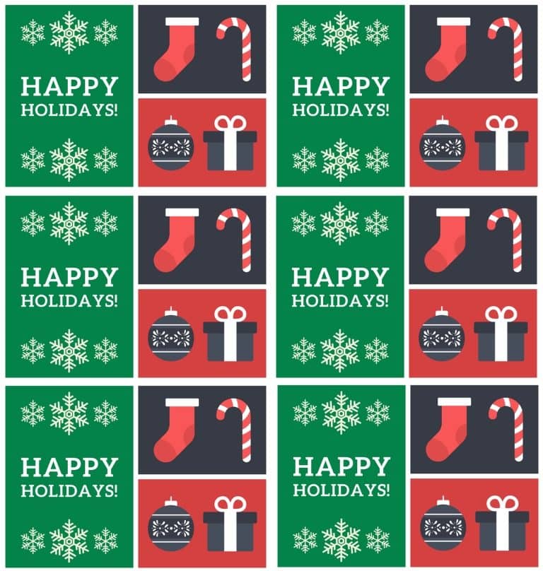 Free Printable Holiday Cards for Kids - Adore Them Parenting