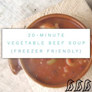 vegetable beef soup recipe