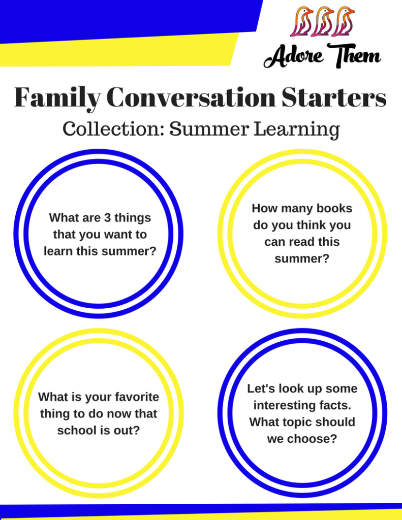 Family Conversation Starters - Summer Learning Collection