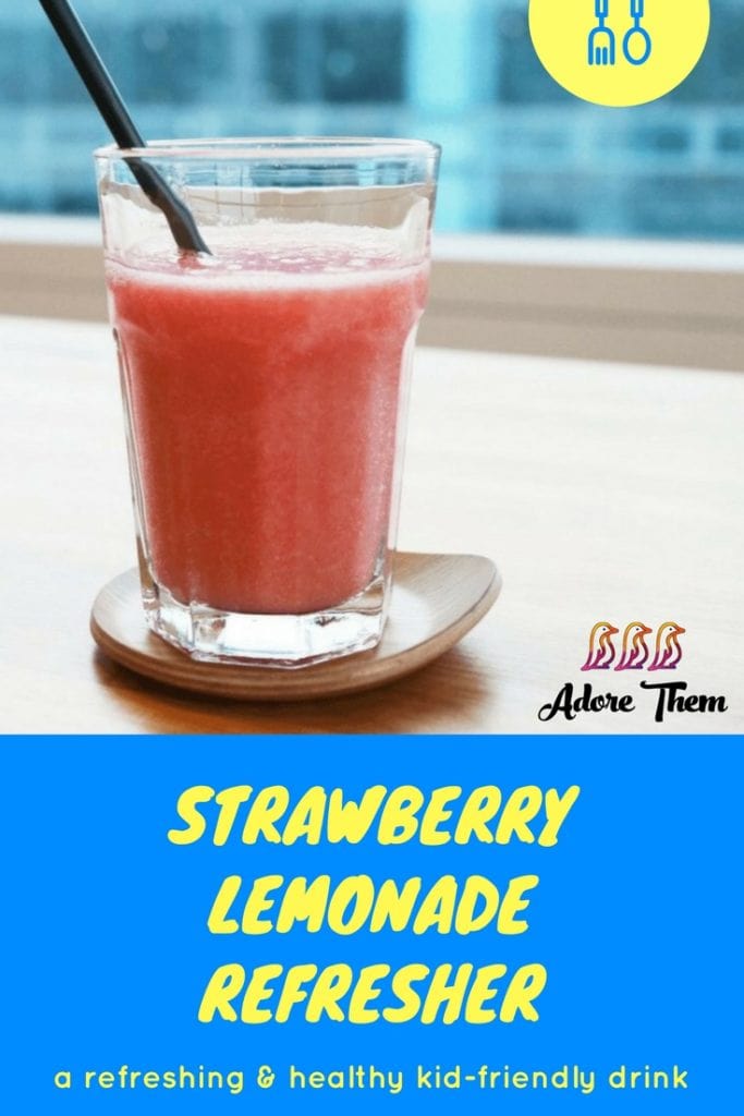 Strawberry Lemonade Refresher Recipe Adore Them Parenting