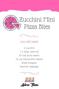 zucchini pizza bites