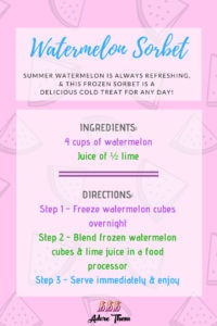 watermelon sorbet