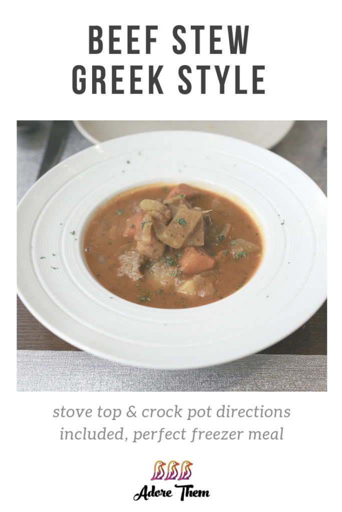 Beef Stew Greek Style Adore Them Parenting