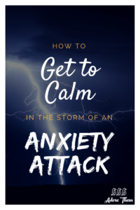 how to calm down from an anxiety attack