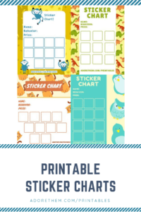 printable sticker charts