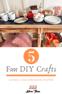 DIY crafts using chalkboard paper