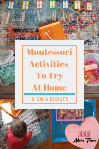 Montessori Activities to do at Home