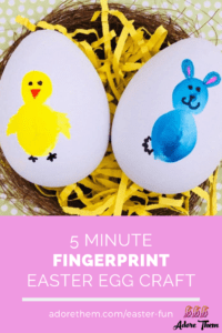 Fingerprint Easter Egg Craft