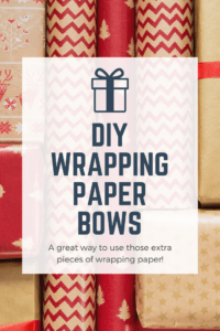 DIY wrapping paper bows