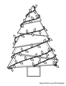 Free Christmas Coloring Pages Tree