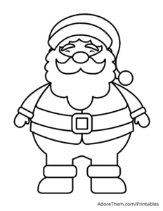 Free Christmas Coloring Pages Santa