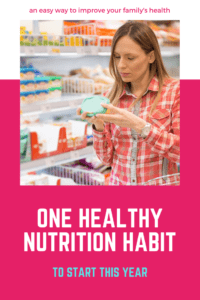 one healthy nutrition habit