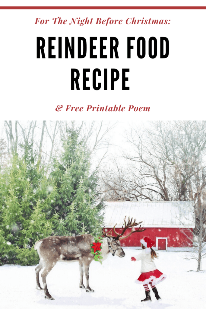 Reindeer Dust Recipe and Poem for Christmas Eve