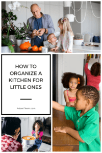 how to organize a kitchen for little children