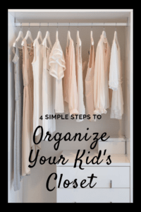 organize your kid's closet