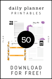 50 free printable calendar daily planner for binder vertical portrait print