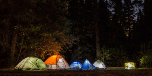 family camping trip