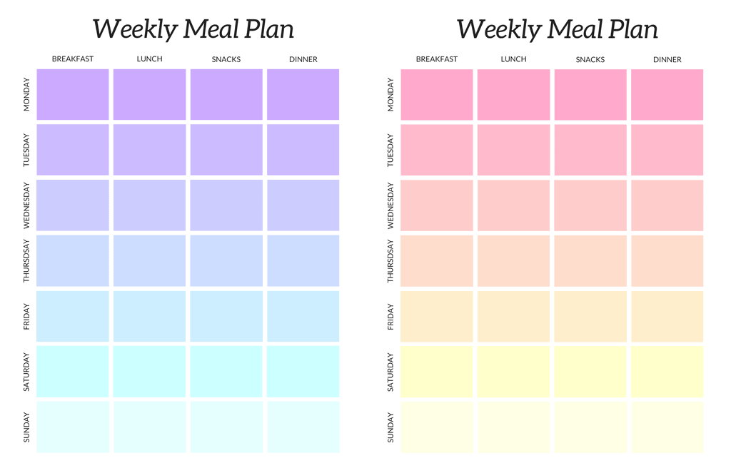 Weekly Meal Plan - Free Printable to Help Plan Your Family Menu
