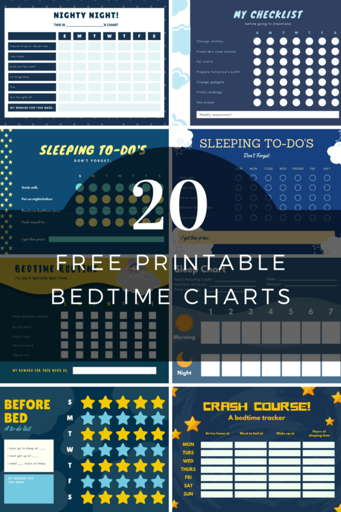 How to Create a Simple Bedtime Routine Chart + 20 Free Printables