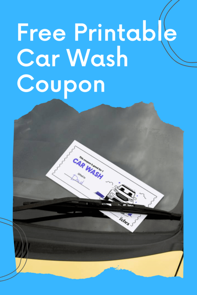 Free Printable Car Wash Coupon for Kids - Adore Them Parenting