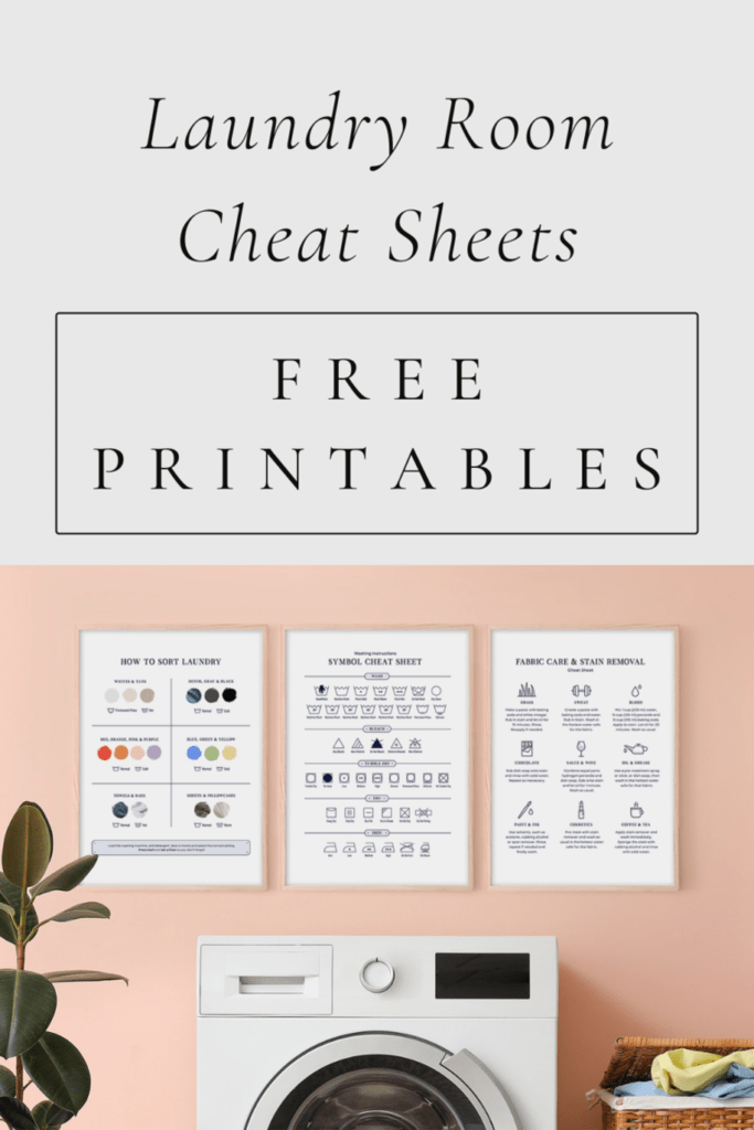 Easy Laundry Room Makeover + Free Printables! - Adore Them Parenting