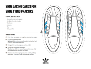 3 Printables to Help Teach Kids to Tie Their Shoes Adore Them