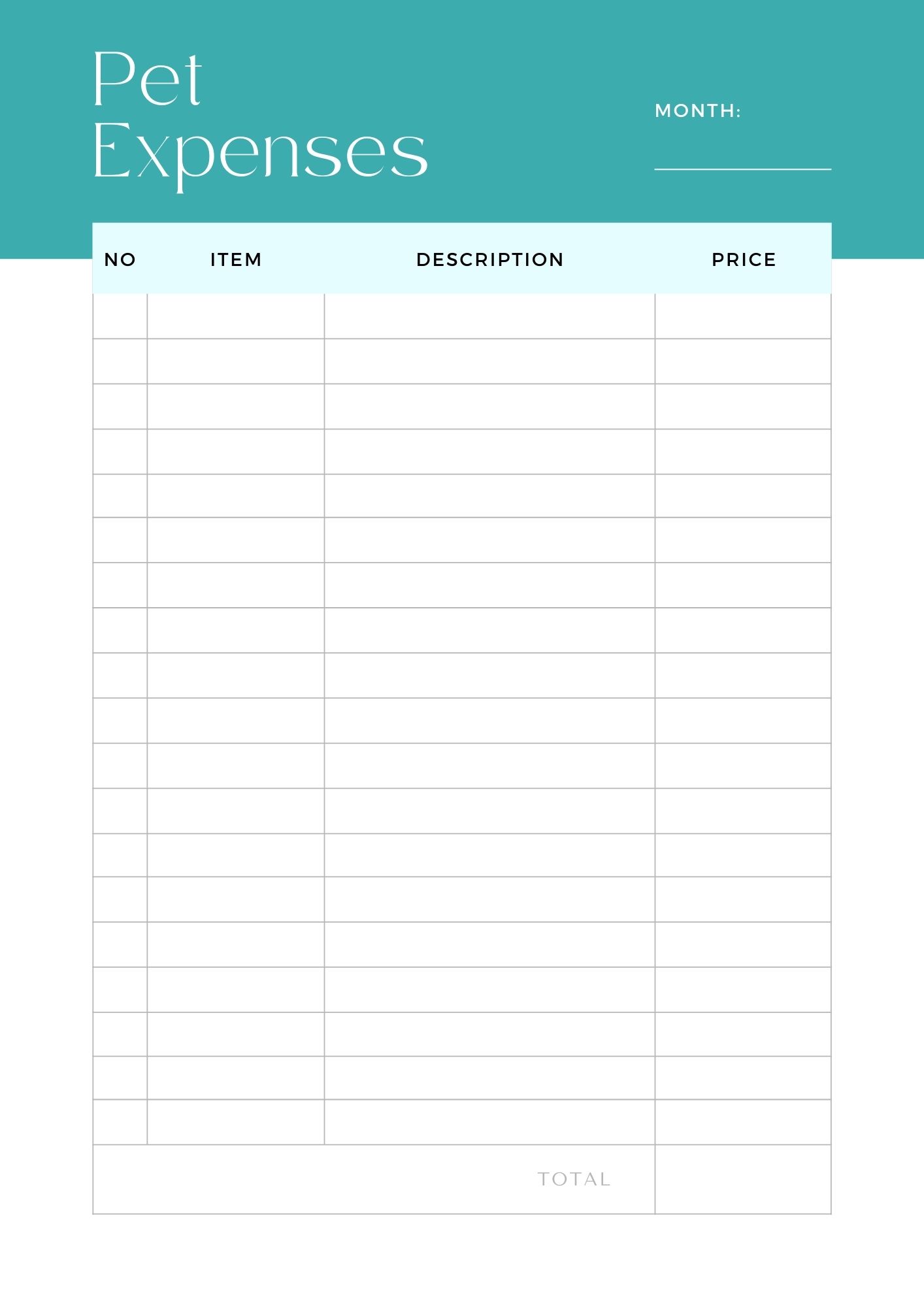 Pet Information Kit Free Pet Printables for Your Family