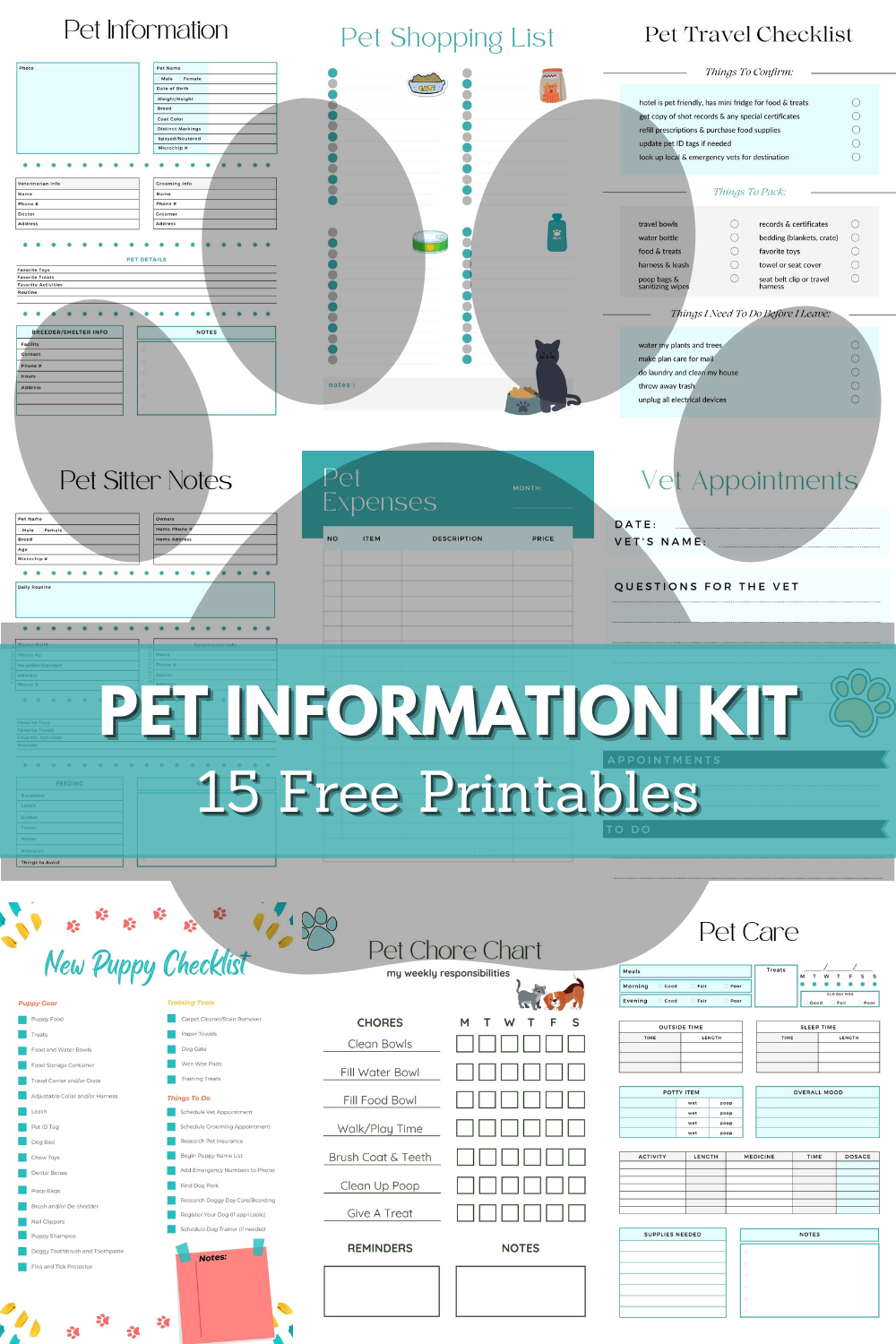 free family pet printables