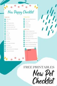 printable new pet checklist