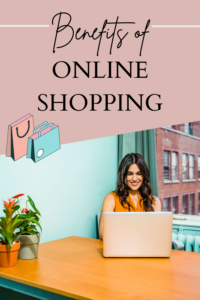 Benefits of online shopping graphic