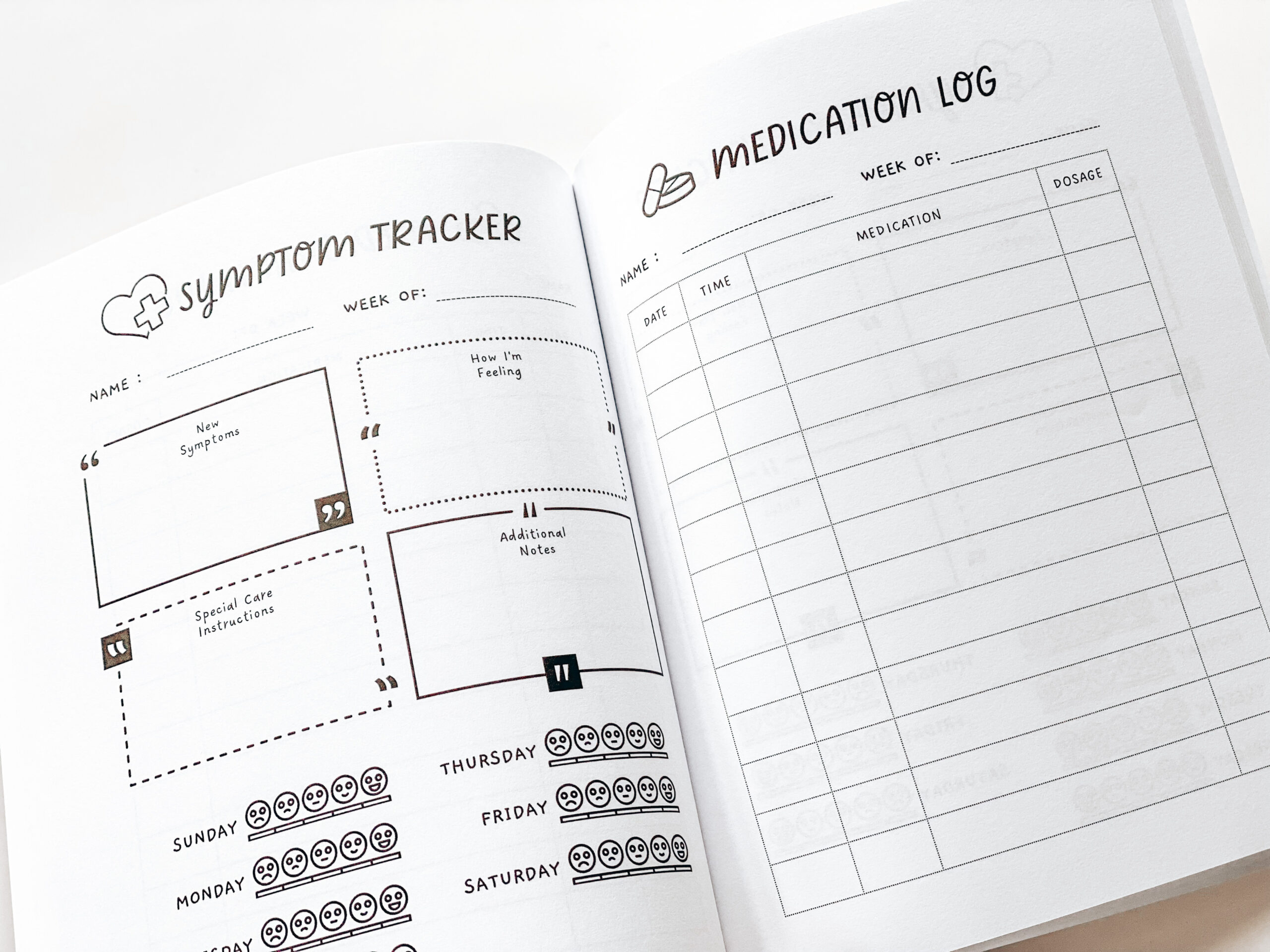 Symptom Tracker and Medicine Log