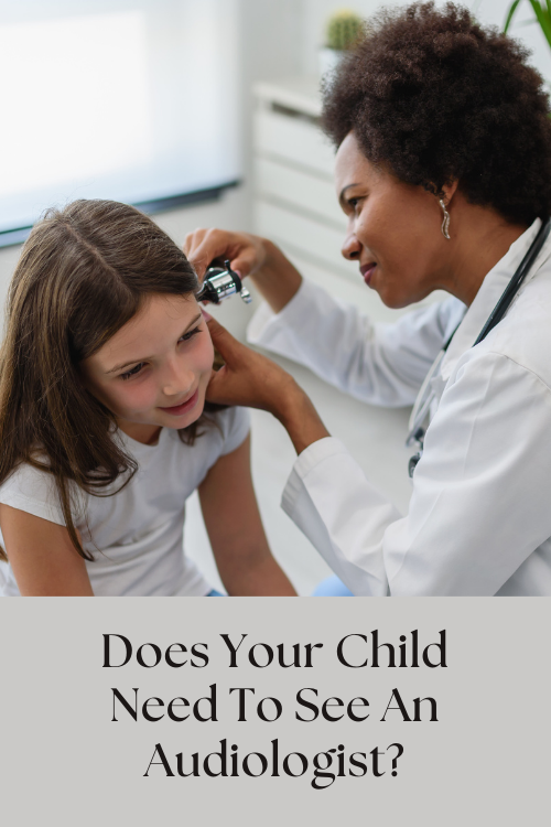 child having ear checked