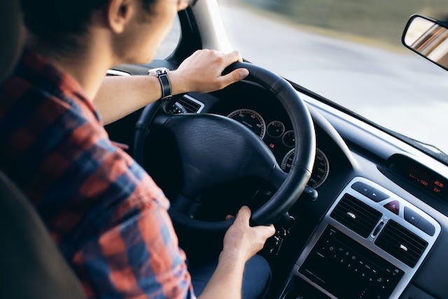 teen driving car