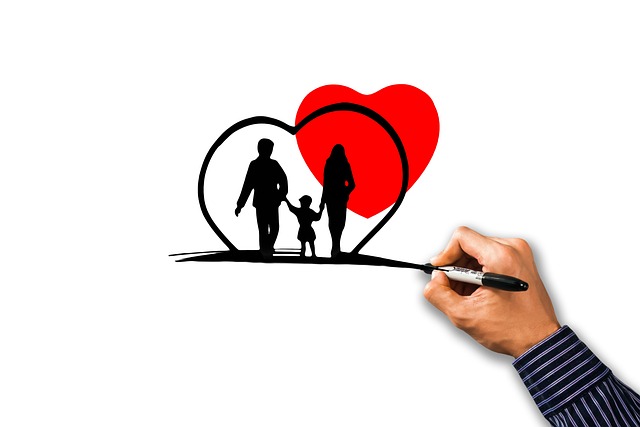 illustration of family love
