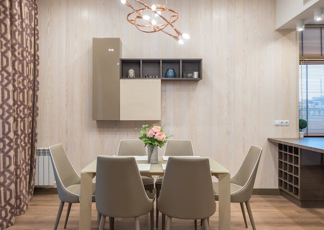 bright dinning room