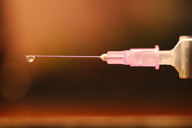 pink shot needle