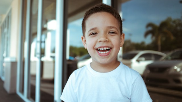 boy smiling