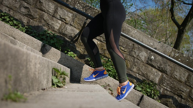 a woman running